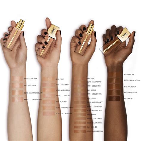 ysl touche eclat radiance awakening foundation swatches|yves Saint Laurent makeupalley.